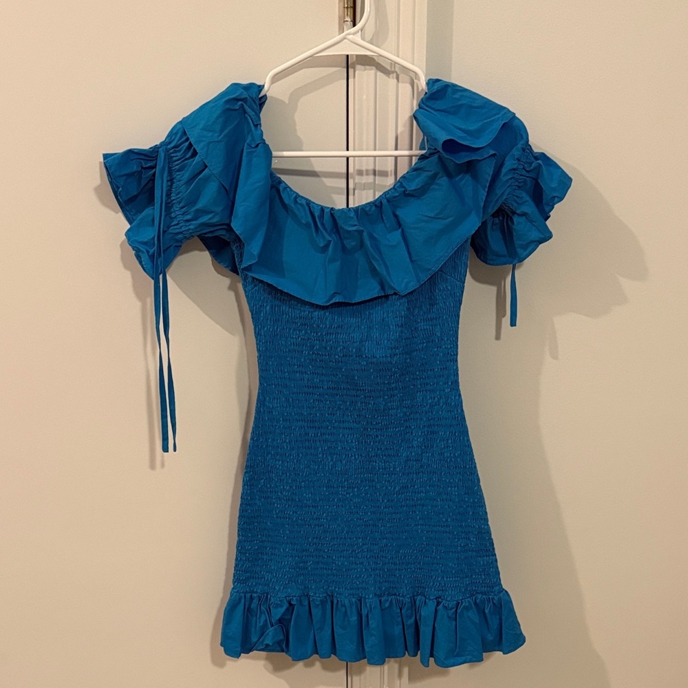 DO+BE Strapless Blue Dress